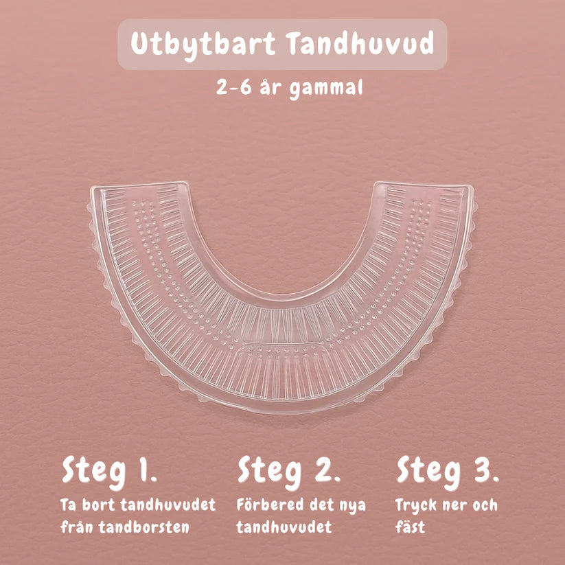Smart U-formad barntandborste – gör borstningen rolig, snabb och effektiv