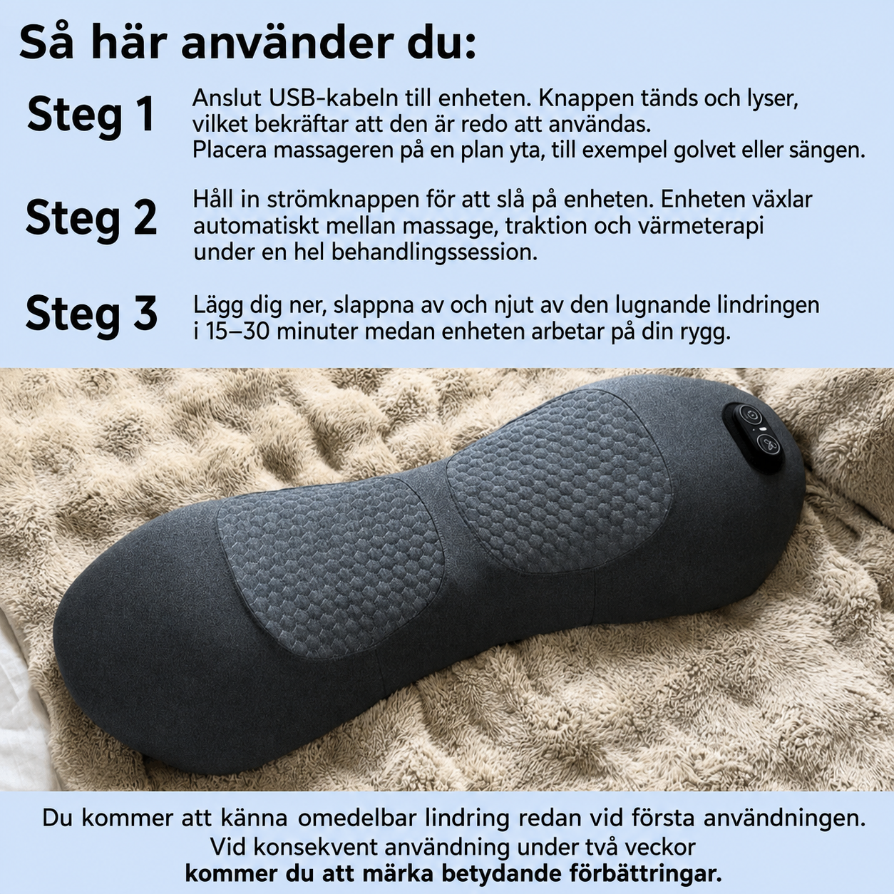 Bli av med ditt ryggsmärta och ischias utan operation på 15 minuter om dagen